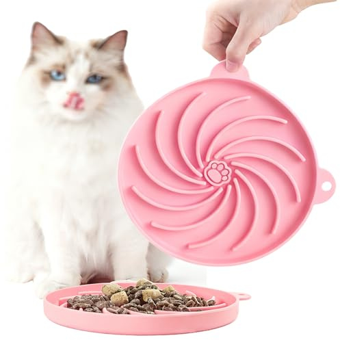 Slow Feeder Dog Bowl,Slow Feeder Cat Bowl,Pet Slow Eating Bowl,Silicone Anti Choking Cat Food Dish,Dog Food Bowl for Dry Wet Food