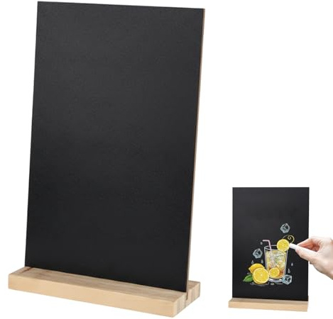 1 Piece Black Board 30 * 21cm, Portable Writing Surface with Stand, Compact Blackboard for Home and Office Use, Durable Chalkboard Design for Daily Notes and Messages, Mini Chalk Boards