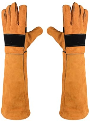 Guantes Antimordeduras - Mangas Reforzadas para Brazos | Guantes de Manipulación de Gatos para Baño, Peluquería, Cocina, Soldadura, Construcción y Trabajos de Corte | para Trabajo Jardinería Acicalami