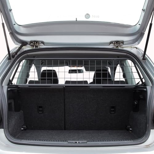 Travall Hundegitter für Volkswagen Polo 2009-2014, fahrzeugspezifisches Trenngitter für den Kofferraum aus Stahl, passgenau für sicheren Hundetransport