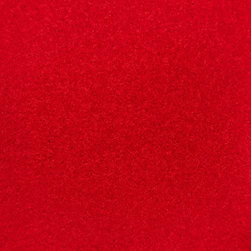247Floors Carpet, Quality Feltback Twist, Red, 5m x 4m (16ft 4 x 13ft 1)
