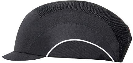 JSP HardcapA1+ Premium Baseball Style EN 812 Bump Cap with 2.5cm micro Peak Black (ABT000-001-100)