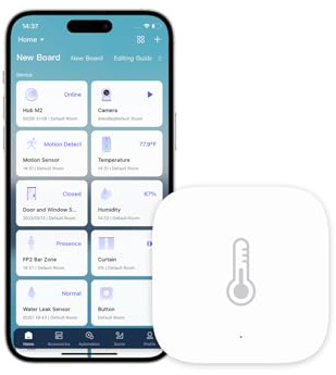 Aqara Temperatur- und Feuchtigkeitssensor, Zigbee, Hygrometer-Thermometer | für Fernüberwachung und Smart Home, Erfordert Aqara Hub, Kompatibel mit Apple HomeKit, Home Assistant, Alexa, Google Home