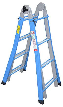 MARCHETTI METALLIKA 55 scala telescopica trasformabile 10+10 in acciaio 4,98 m