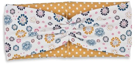 Sterntaler Mädchen-Stirnband, Blumenmotiv, Größe: 51, Farbe: Ecru, 1802104.0