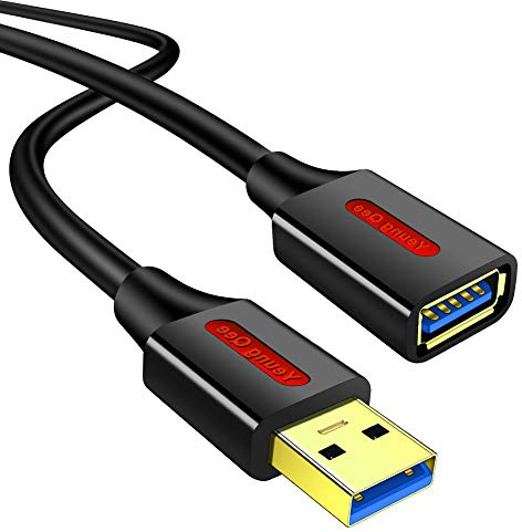 Yeung Qee USB 3.0 Extension Cable 5M, High Speed USB 3.0 A Male to A Female Extension Cord for Data Transfer USB Flash Drive, Keyboard, Mouse, Playstation, Xbox, Card Reader, Printer etc (5M)