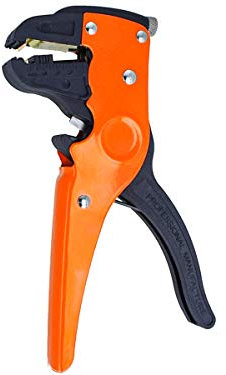 LEDLUX Pinza Spelafili Professionale,Spellafili Elettrici,Frontale Autoregolabile con Dispositivo di Taglio 0,25-2,2 mm²