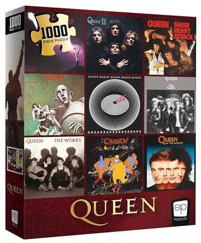 queen Forever 1000 Piece Jigsaw Puzzle | Officially Licensed Merchandise Featuring Queen Discography & Album Covers