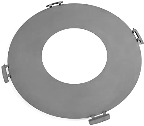 Grillplatte rund für Feuerschale Ø 78 cm Platte mit 4 Griffen aus Edelstahl Feuerplatte zum Grillen Feuerplatte CookKing