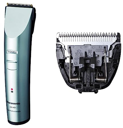 Panasonic Profi-Haarschneidemaschine ER-1421, für Akku-und Netzbetrieb & Ersatz-Scherkopf für ER-1410/ER-1411/146/148, Typ WER9713, 1er Pack