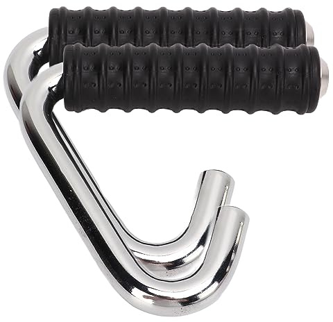 UPQRSG 2 Stück Fitness Griff, Universelle C Förmige Umwickelte Trainings Zugstange mitGummigriff, Robuste Übungs Handgriff Befestigung für Widerstandsbänder, Heim Fitnessstudio