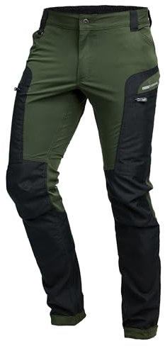 PUMA Workwear Pro-One Adventure Outdoor Wanderhose Herren - Ideal zum Klettern, Bergsteigen, Parkour und mehr – flexibel, verstärkt & strapazierfähig - Outdoor Hosen für Herren - Oliv - S