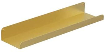 Schweberegal Metall Schweberegal Wandregal Bilderregal Wohnmöbel Dekorative Wandregal für Wohnzimmer Schlafzimmer Badezimmer Büro Küche (60x12cm, Gold)