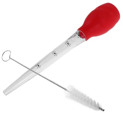 OKUMEYR Turkey Baster Kit Silicone Stand up Baster Brush Cooking Utensils for Basting Food Grade BBQ Air Fryer Accessories
