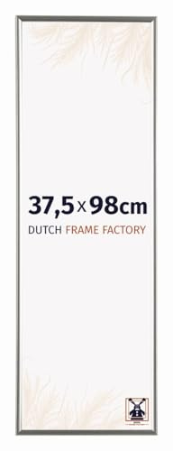 Dutch Frame Factory - Bilderrahmen 37,5x98 cm Champagner - Kunststoff | Antireflex-Acrylglas aus Kunststoff, Wandmontage, Geeignet für Fotos, Poster und Puzzles, Easy, Made in Holland