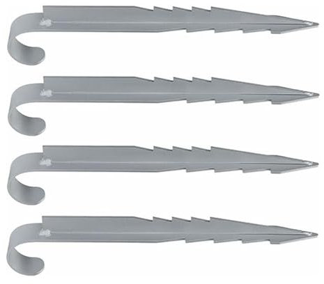 Trampolin -Einsätze, Einsätze für Trampolin - Swing Fixing Stakes Heavy Duty,Set von 4 Befestigungsanker für Schwungwinterfolie, Außengeräte -Ankerwerkzeug für Außengeräte