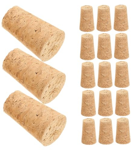 DIYEAH 30 Piezas Tapones de Corcho para Botellas de Vino Tapones Reutilizables de Alta Densidad para Sellado Hermético Diseño para Botellas de Vidrio Almacenamiento Organizado Frasco