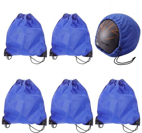 Didiseaon Lot De 6 De Rangement À Cordon pour Casque De Moto De Protection pour Casque Grande Capacité pour Vélo Ski Motoneige Soudage Et Sport