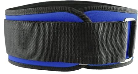 CinturóN De Levantamiento De Pesas Cinturón de levantamiento pesas for hombre y mujer, cinturón Protector for el Abdomen, entrenamiento sentadillas, Fitness, culturismo(Blue,L)