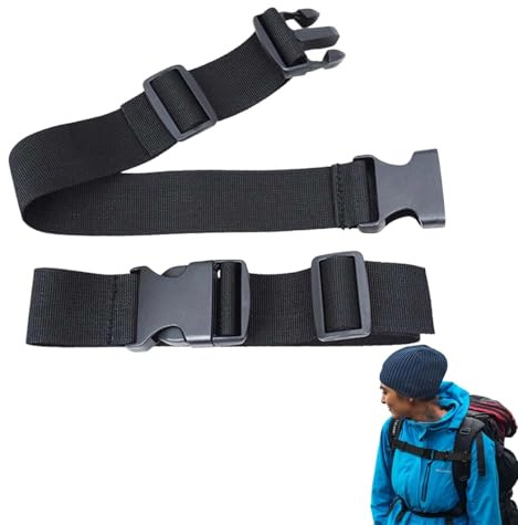 2 Pièces Rallonge De Ceinture pour Sac, Sangles De Sac à Dos Réglables | Sangle De Poitrine Pour Sac à Dos, Convient Pour Les Valises, Sacs à Dos, Bagages Et Accessoires De Voyage ( 30 Cm )