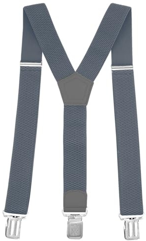 Gloop Verstellbare und Elastische Hosenträger für Herren und Damen,Breite 4 cm, mit 4 Robusten Metallclips Einheitsgröße Hosenträger für Männer und Frauen