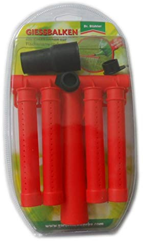 Dr. Stähler 001748 Gießbalken, Inklusive Universaladapter für alle Arten von Gießkannen, Rot