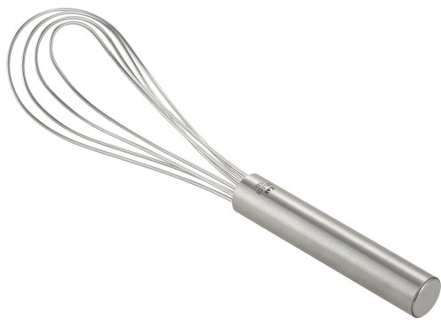 KAI Scopa per piatti - 24,5 x 6,2 x 4,5 cm - Realizzata in acciaio inossidabile - Utensile da cucina funzionale - Forma a cucchiaio per prelevare frusta frullino