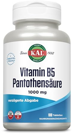 Vitamin B 5 1000 mg Pantothensäure | laborgeprüft