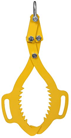 Wiltec Forstzange für Baumstämme bis 520 mm, 500 kg Zugkraft, Holzzange Hebezange Packzange mit 2 Klemmdornen