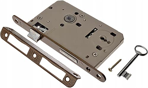 ADGO Jania Schlüsseltürschloss 72/60 mm mit Drücker, Universal (links oder rechts)