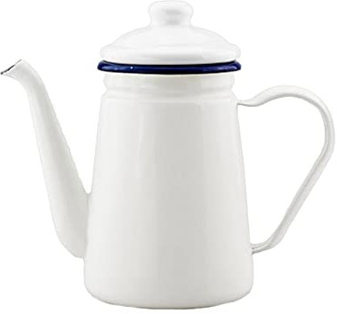 Caraffe per caffè 1.1l Coffee Bollitore Bollitore Bollitore Caffè Caffettiera Mano Tè Smalto Bollitore Induzione Fornello a induzione Fornello a gas universale Vintage Mano Acqua Teiera Caffettiera