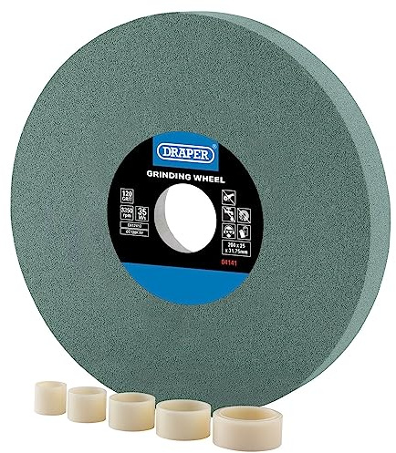 Draper 04141 Silicon Carbide Bench Grinding Wheel, 200 x 25mm, 120G