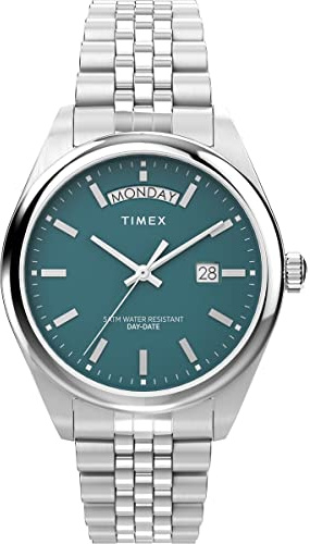 Timex Orologio da Uomo Trend, 41 mm, cinturino in Acciaio INOX Con quadrante Grigio e cassa in Acciaio INOX TW2V67900