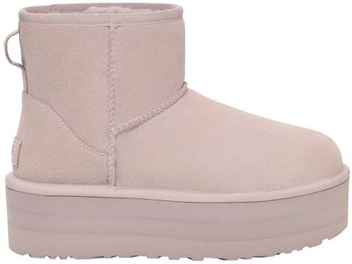 UGG Girl's Classic Mini Platform Fashion Boot, Pale Smoke, 36 EU