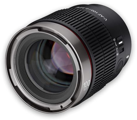 Samyang V-AF 100 mm T2,3 FE pour Sony E, Objectif vidéo, Objectif de Mise au Point Automatique, Objectif Cine 8K, commutateur personnalisé et Bouton