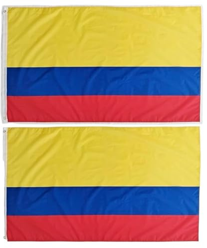 2 drapeaux Colombie drapeau couleurs Colombie drapeau drapeau 150 cm x 90 cm drapeau Colombie