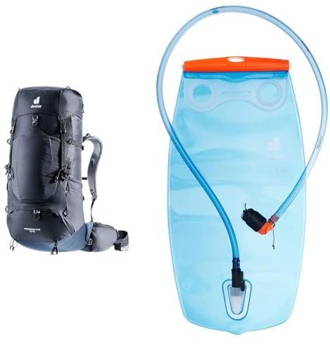 deuter Aircontact Lite 50 + 10 leichter Trekkingrucksack & Streamer 3.0 Trinksystem