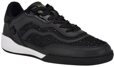 Guess PRITIE Sneaker pour Femme, Strass Noir 001, Pointure 41, Strass Noir 001, 39 EU