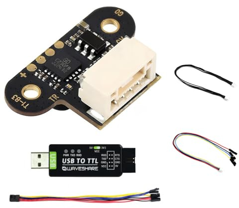TOF Mini Laser Range Sensor, 7.8m Distance, ±4cm Accuracy, UART/I2C Communication, High Sensitivity, Low Light Interference for Robotics, Drones, and More Includes USB to TTL Converter