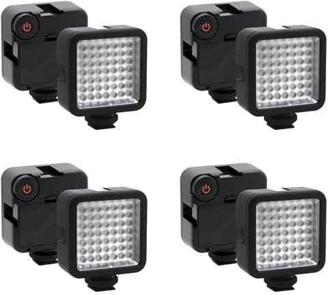 CENMEN 4X LumièRe Visuelle Lumineuse LED 49 CaméRa D'ÉClairage de la CaméRa Dimmable pour CaméRa, et Autres Appareils Photo Reflex NuméRiques