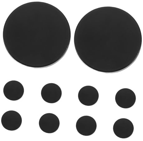 KONTONTY 10stücke Metallknöpfe Schwarz Flach Runde Für Jacken Mäntel Kleidung Nähen Haken Aus Robustem Metall Für Hemden Pullover Und Hosen