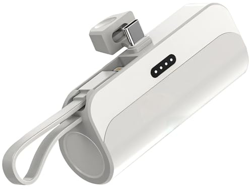 Vestamore Mini caricabatterie portatile, batteria da 5000 mAh, ricarica rapida da 20 W, tipo C e compatibile, ultraleggero e adatto ai viaggi