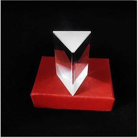 Kit de accesorios para microscopios Prisma triangular BK7 Vidrio óptico 30x30x50mm Enseñanza de física Espectro de luz refractada Portaobjetos de microscopio
