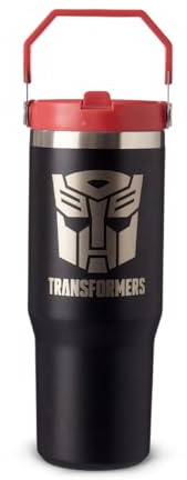 Transformers Bradley Mug – 30 Oz | BPA-Free Food-Safe Gift Mug for Boys | Wide Mouth with Removable Straw | Leakproof, Easy to Carry for Picnic & Travel