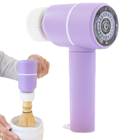 Sbattitore Elettrico, Frusta Elettrica Manuale per Matcha e Montalatte, Mescolatore Ricaricabile per Miscelare Polvere Tè Crema Cappuccino Latte