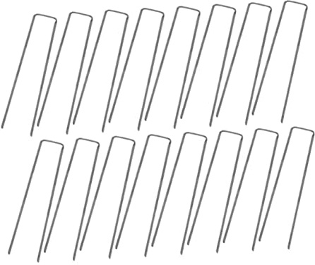 NOLITOY 50pièces Agrafes de Jardin Piquets de Sol Agrafes pour Piquets Forme de Fixation de Bâche de Sol Utilisation au Jardinage et Camping