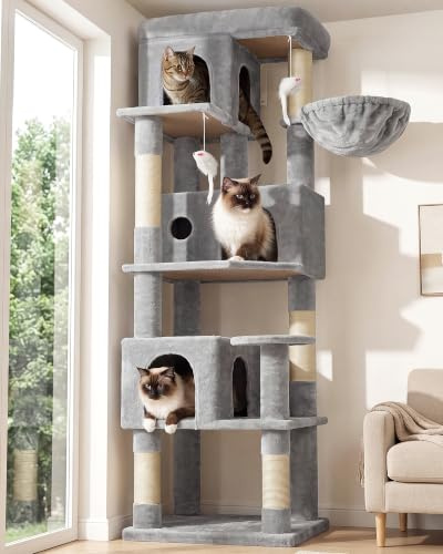 Globlazer F66 Árbol Rascador Estable Esquinero 168 cm para Gatos Adultos
