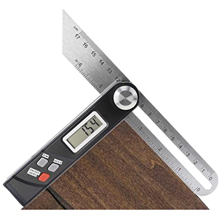 Goniometro, Digital Angle Finder Goniometro 6 pollici / 170mm Righello di misurazione in acciaio con ampio display LCD for strumento di misurazione dell'angolo for la lavorazione del legno