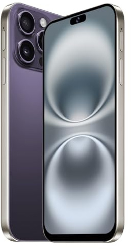 JtQtJ 4G Smartphone, 6.6 HD Screen Mobile Phone, 4GB RAM+32GB ROM (Expansion to 256GB), 5000mAh Large Battery, Dual SIM Dual Camera,Android 12.0,Support WIFI/Bluetooth/Face ID/GPS/OTG (Dark Purple)