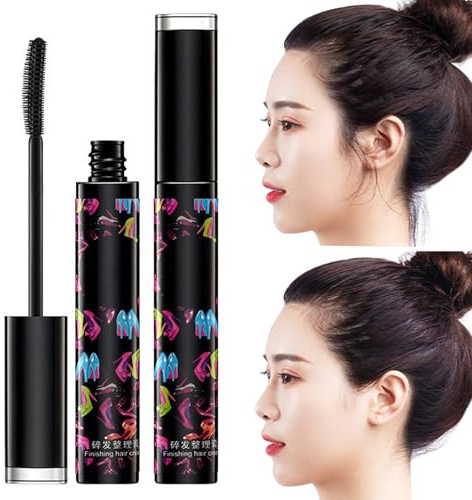 2 Pezzi Mascara per Capelli Finishing Stick da 13ml, Cera Stick Capelli Donna per Baby Hair e Capelli Spezzati, Gel Stick Capelli Fissante Anti-Crespo Non Unto per Acconciature Perfette
